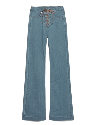 snidel デニムバギーパンツ