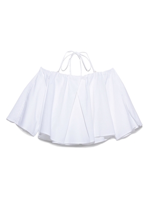 オフショルフリルブラウス