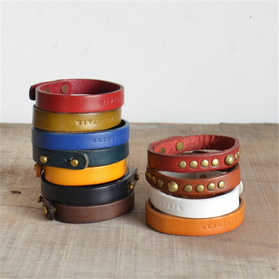 本革ブレスレット ペアブレスレット 革 人気 彼氏