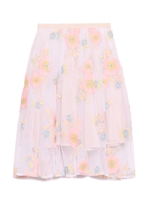 チュール刺繍スカート