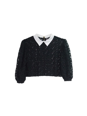 flower organdie blouse