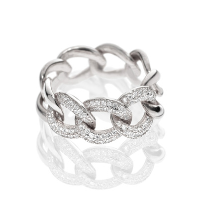 FASHIONABLY SILVER KNOTS RING