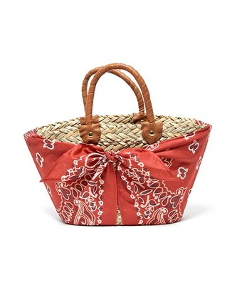 Ray BEAMS：バンダナ カゴバッグ