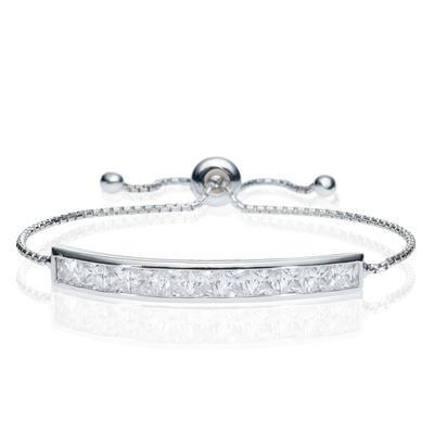 FASHIONABLY SILVER SPARKLE BALL BRACELET