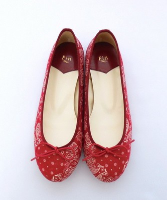 Fin：バンダナプリントバレエシューズ