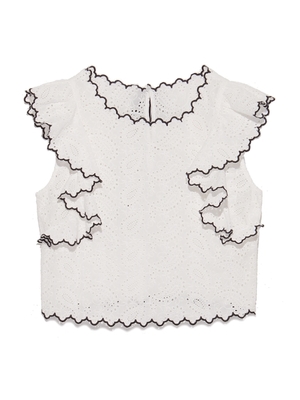 カットワークブラウス