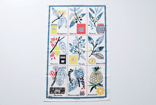 スウェーデン/Almedahls/アルメダールス/グリーンポット/キッチンタオル