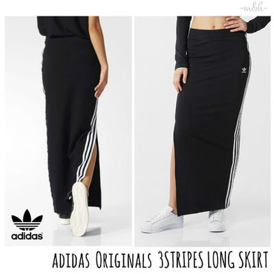 完売前に☆adidas Originals 3ストライプ ロングスカート 国内発