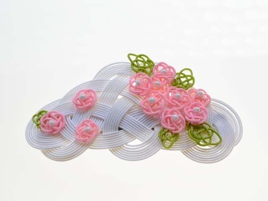 水引バレッタ　桜さくら