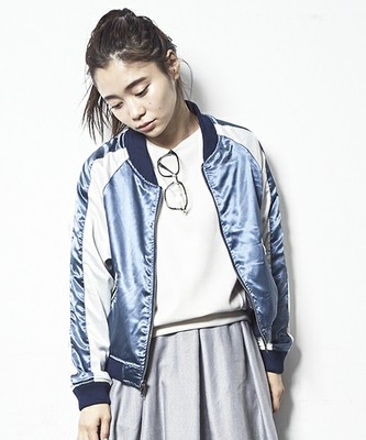 【Parfum de Charmant Fluer】 reversible MA-1&ska jumper/リバーシブルMA-1&スカジャン