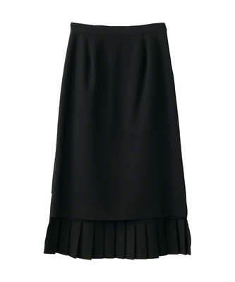 DOUBLE FACE PLEATS SKIRT