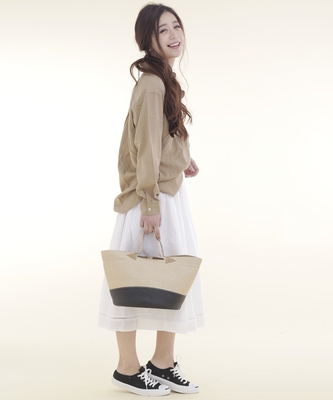 the.first.floor. テンセル2WAYシャツ