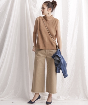 nano・universe 畦ニットベスト