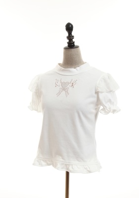 くりぬきハートフリルプルオーバー