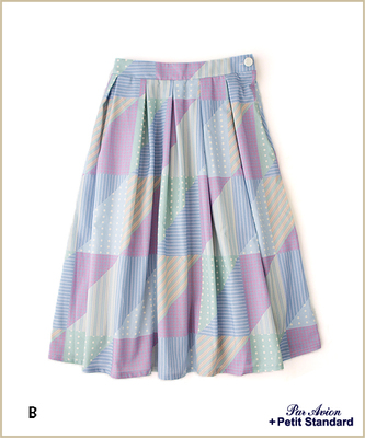 ヴィンテージパッチワークプリントスカート