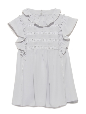 ノースリーブフリルブラウス