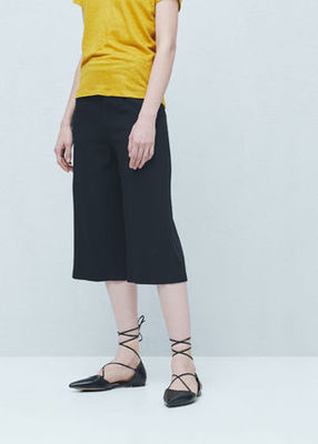 《レースアップシューズ》ブラック＆ベージュ