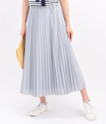 ウエストゴムプリーツスカート