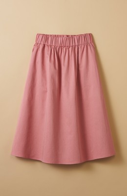 ミモレ丈のフレアースカート by que made me ＜ピンク＞