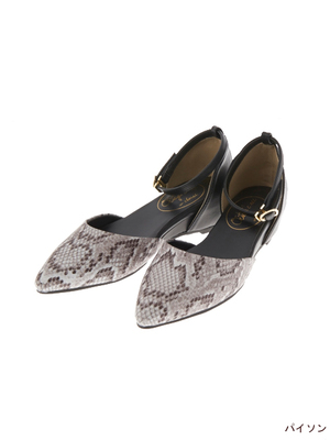 バイカラーインヒールパンプス