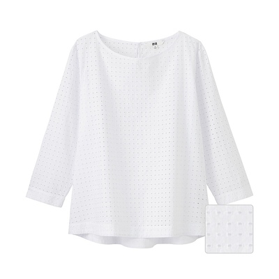 レースブラウス（7分袖）