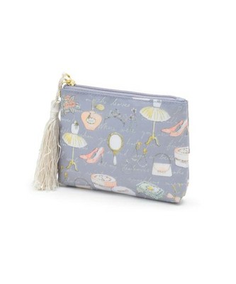 タッセル付きコスメ柄ティッシュポーチ