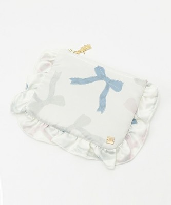 リボン柄ティッシュケース