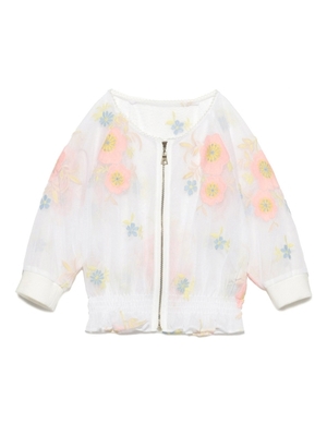 チュール刺繍ブルゾン