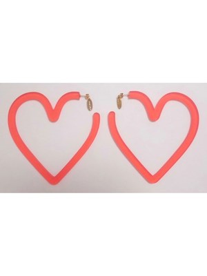 ハートフープピアス／イヤリング