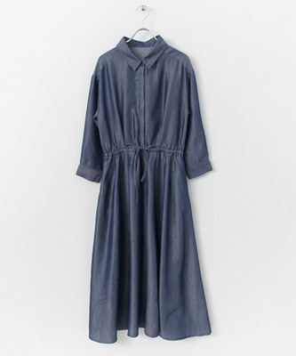 テンセルデニムワンピース