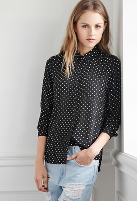 FOREVER 21 ポルカドットシャツ