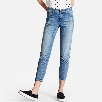 UNIQLO スリムボーイフレンドフィットアンクルジーンズ