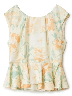 ブライトフラワートップス