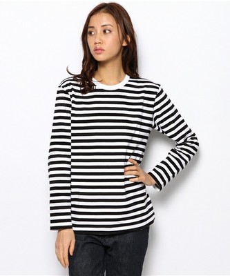 agnes b. ボーダー長袖Tシャツ