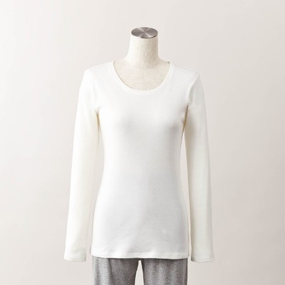 綿100%あったか長袖インナー(レディース)(ホットコット) 価格