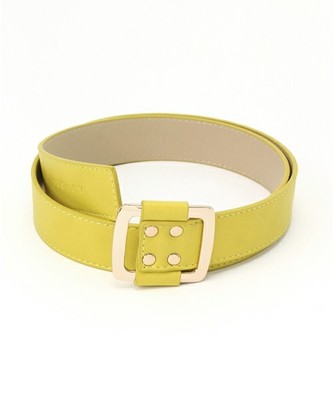 SISLEY スクエアバックルワイドベルト