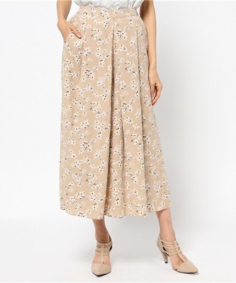 花柄スカーチョ