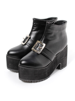 【予約販売】太ベルト厚底シューズ