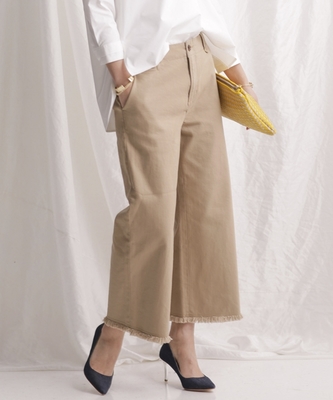 nano・universe カットオフ/ワイドmidi丈チノ