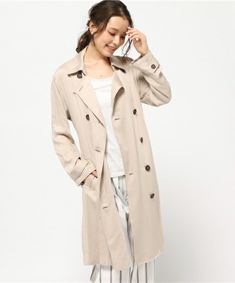 ロングスリットトレンチコート