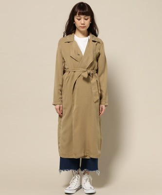 30/-テンセルツイルセイヒンゾメ ロングコート