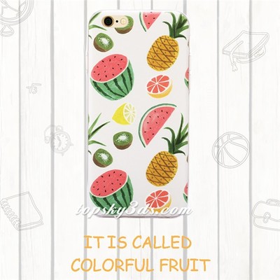 スイカVSパイナップルさんかわいい iphone6/iphone6 Plusケース　