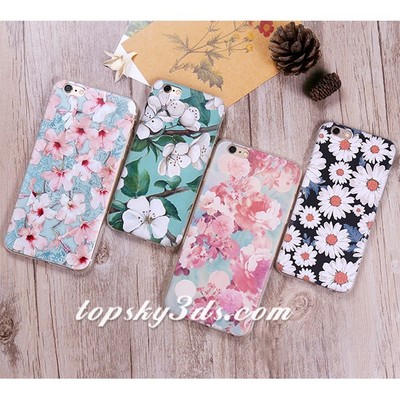 美しいデイジー柄iphone6/iphone6 Plusケース　全4種デザイン