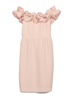 Lily Brown フリルオフショルドレス