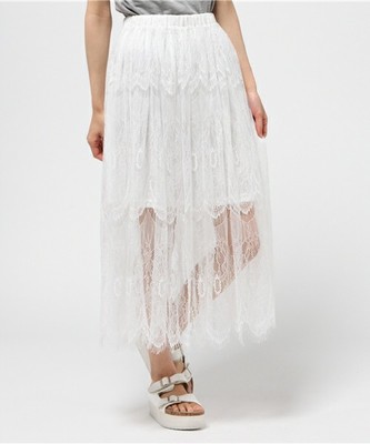 WEGO/2WAYレースロングスカート