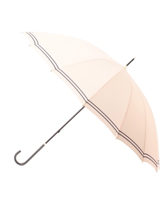 passage mignon(パサージュ ミニョン)配色ライン晴雨兼用16本骨長傘