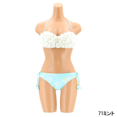 3D立体コサージュ花モチーフ付き ビキニ 9号