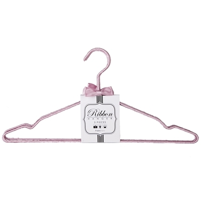 Franc franc（フランフラン）リボンハンガー 3ピース ピンク