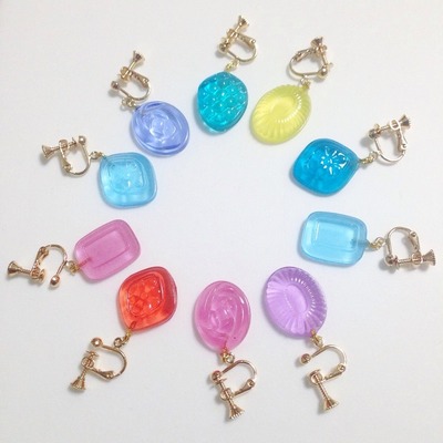 つやつやドロップ イヤリング