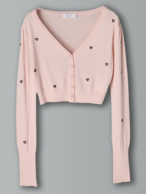 ハートビーズカーディガン